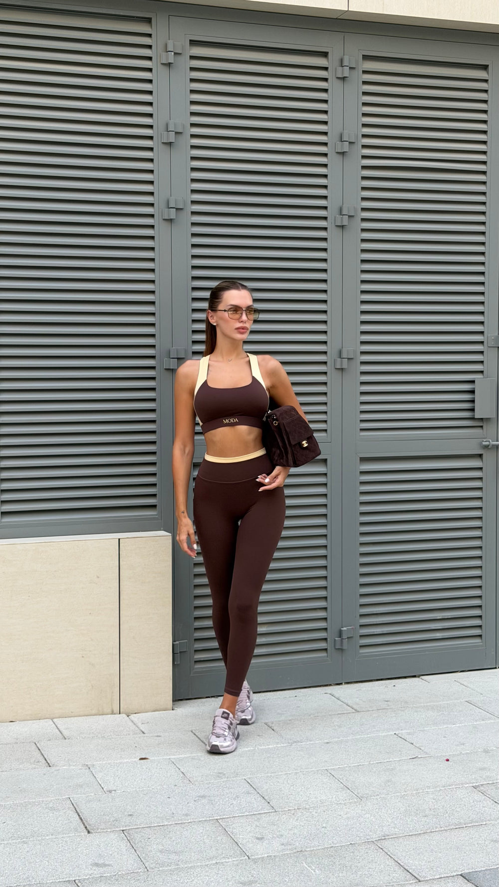 Evolve Leggings - Chocolate & Butter